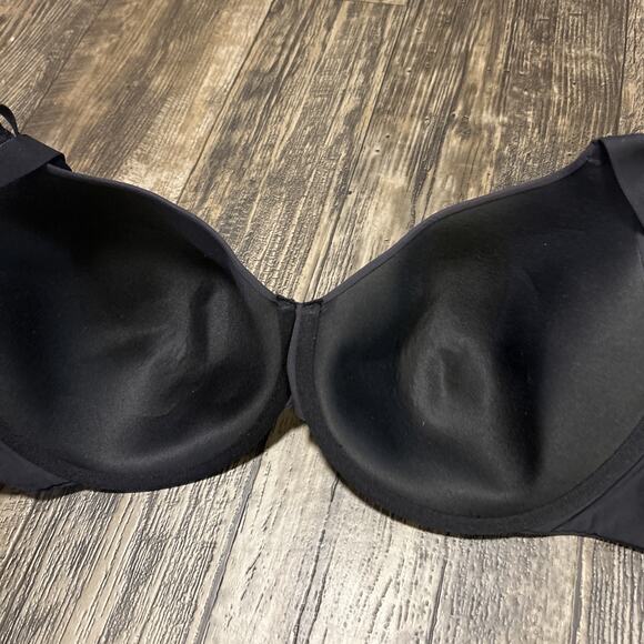 Skims Bra T-Shirt Underwire 34H Black Lined - Picture 3 of 6